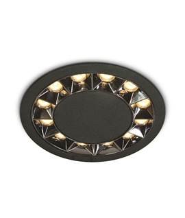 Black 20W Recessed spot, IP20.
