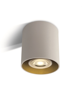 White 10W mains GU10 Ceiling Light.