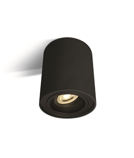 Black 10W mains GU10 Ceiling Light.