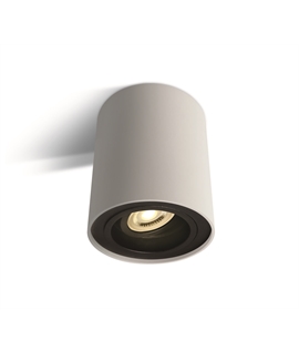 White 10W mains GU10 Ceiling Light.