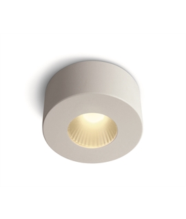White 7W Aluminium LED Cylinder, IP20.