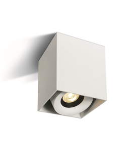 White Surface dimmable cylinder with COB LED.