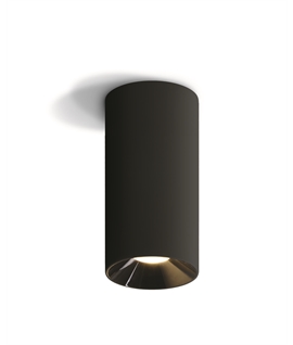 Black 15W COB LED Cylinder, ideal for residentialand commercial illumination.