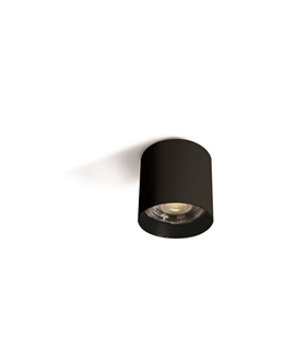 Black 15W COB LED cylinder.