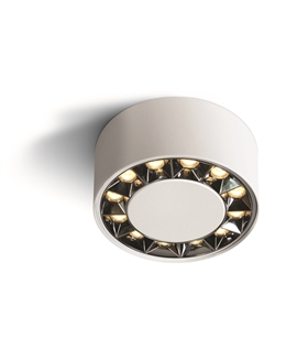 White 20W Surface ceiling spot, IP20.