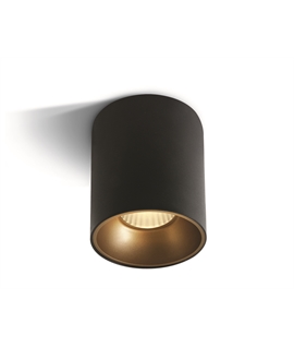 Black 20W COB LED cylinder, ideal for residentialand commercial illumination.