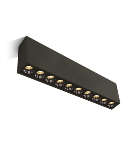 Black 24W Surface ceiling Dark light, IP20.