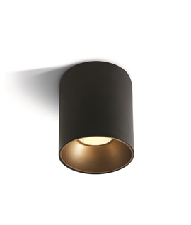 Black 30W COB LED cylinder,  ideal for residentialand commercial illumination.