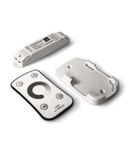  Remote controller for dimming any constant voltage 12V/24VLED fitting including LED strips, LED lamps, LED modules.