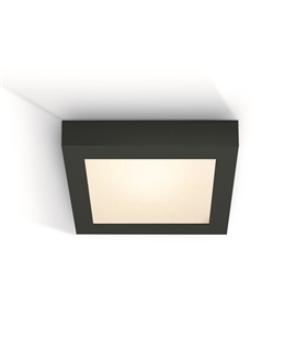 Black 22W LED slim plafo light, IP40, suitable for residential andcommercial application.