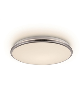 Chrome 24W LED slim plafo light, IP20, suitable for residential and commercial application.