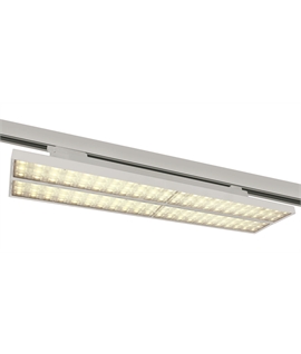 White LED Linear adjustable track light, high lumen output ideal for shops andshowrooms.