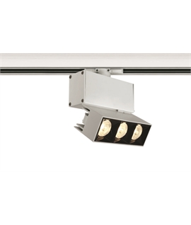 White 12W track spot with COB LED.