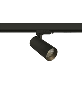 Black 10W Dark Light mains GU10 Track Spot Range with removable honeycomb.