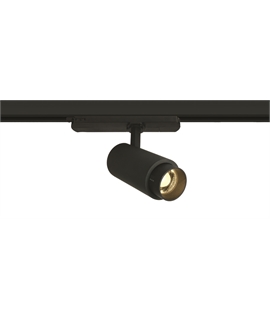 Black 15W High-Performance Adjustable Beam LED Spotlight - 3000°k 15W COB LED, 1350 Lumens