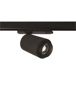 Adjustable beam 30w Warm White Commercial LED Track Spot Light - 3000K Black