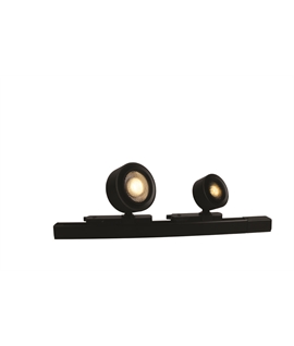 Black 15W COB LED zoomable track spot 15�-45� with removable honeycomb.