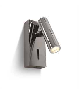 LED Adjustable Single Spot Wall Light - Switched