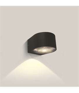 6w Anthracite Outdoor Wall Light - IP65 One-Way Beam