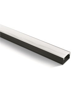 Black 2m surface profile + PC opal diffuser.
