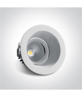 White 7W COB  LED Adjustable Dark Light recessed spot IP20.