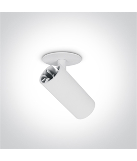 White COB Cylinder Adjustable LED Spotlight - 6.5W Warm White