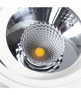 White 6W COB LED cylinder, with a modern design, ideal for residentialand commercial illumination.
