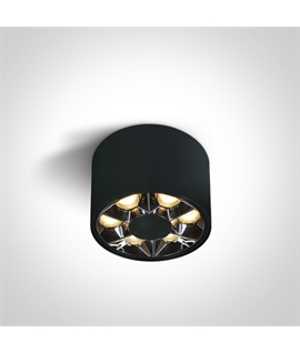 Black 6W Ceiling spot, IP20.