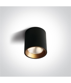 Black 7W AC LED Chill Out LED Cylinder, IP20.