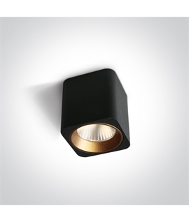Black 7W AC LED Chill Out LED Cylinder, IP20.