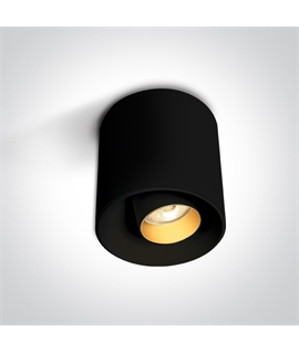 Black 8W COB LED adjustable ceiling light.