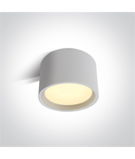 White 25W COB LED ceiling downlight, ideal for residentialand commercial illumination.