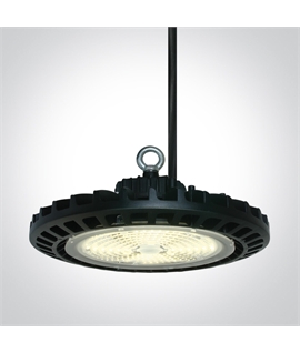 Black 100W SMD LED Industrial High Bay, IP65.