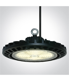 Black 200W SMD LED Industrial High Bay, IP65.