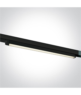 Black LED Linear track light, high lumen output ideal for shops andshowrooms.