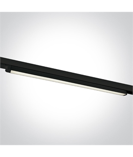 Black LED Linear track light, high lumen output ideal for shops andshowrooms.