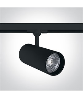 High Output COB LED Cylinder Track Light – 30W, Warm White, 38° Beam