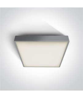 Grey 30W LED plafo light, IP65, ideal for both indoor and outdoorinstallation.