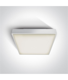 White 30W LED plafo light, IP65, ideal for both indoor and outdoorinstallation.