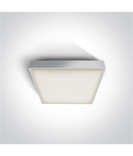White E27 plafo light, ABS body and PC diffuser, IP65 rate, ideal for indoorand outdoor application.