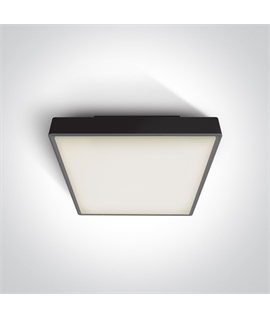 Black 2xE27 plafo light, ABS body and PC diffuser, IP65 rate, ideal for indoorand outdoor application.