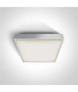 White 2xE27 plafo light, ABS body and PC diffuser, IP65 rate, ideal for indoorand outdoor application.