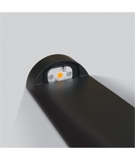 Anthracite 7W LED Bollard, IP65 for Garden illumination.