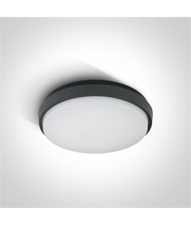 Anthracite 30W LED slim plafo, IP54, ideal for both indoor and outdoorinstallation.