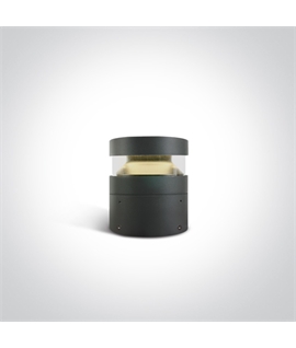 Anthracite 20W LED Bollard, IP65 for Garden illumination.
