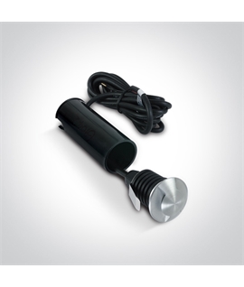 Aluminium 1W LED inground, IP67, aluminium, for path illumination.