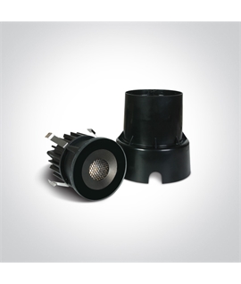 Black 6W COB LED inground, IP67, for path illumination.
