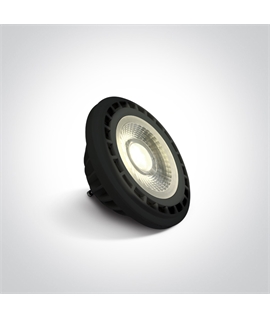 Black R111 SMD LED GU10 13W 230V AC lamp.