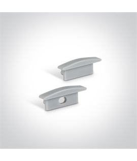 2m Recessed aluminium profile with PC opal or black diffuser for 12mm LED Strip