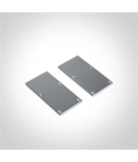 Aluminium 2m Surface aluminium profile with PC opal diffuser and space to fit slim range driver 30mm tape